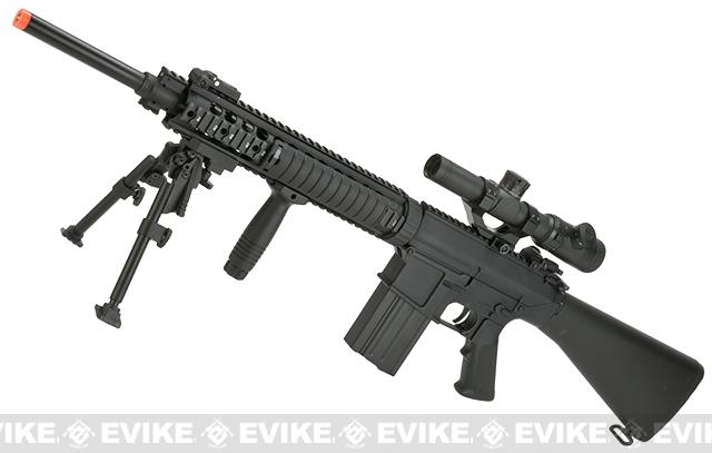 A&K Full Metal SR-25 Airsoft AEG Rifle (Model: Full Stock)