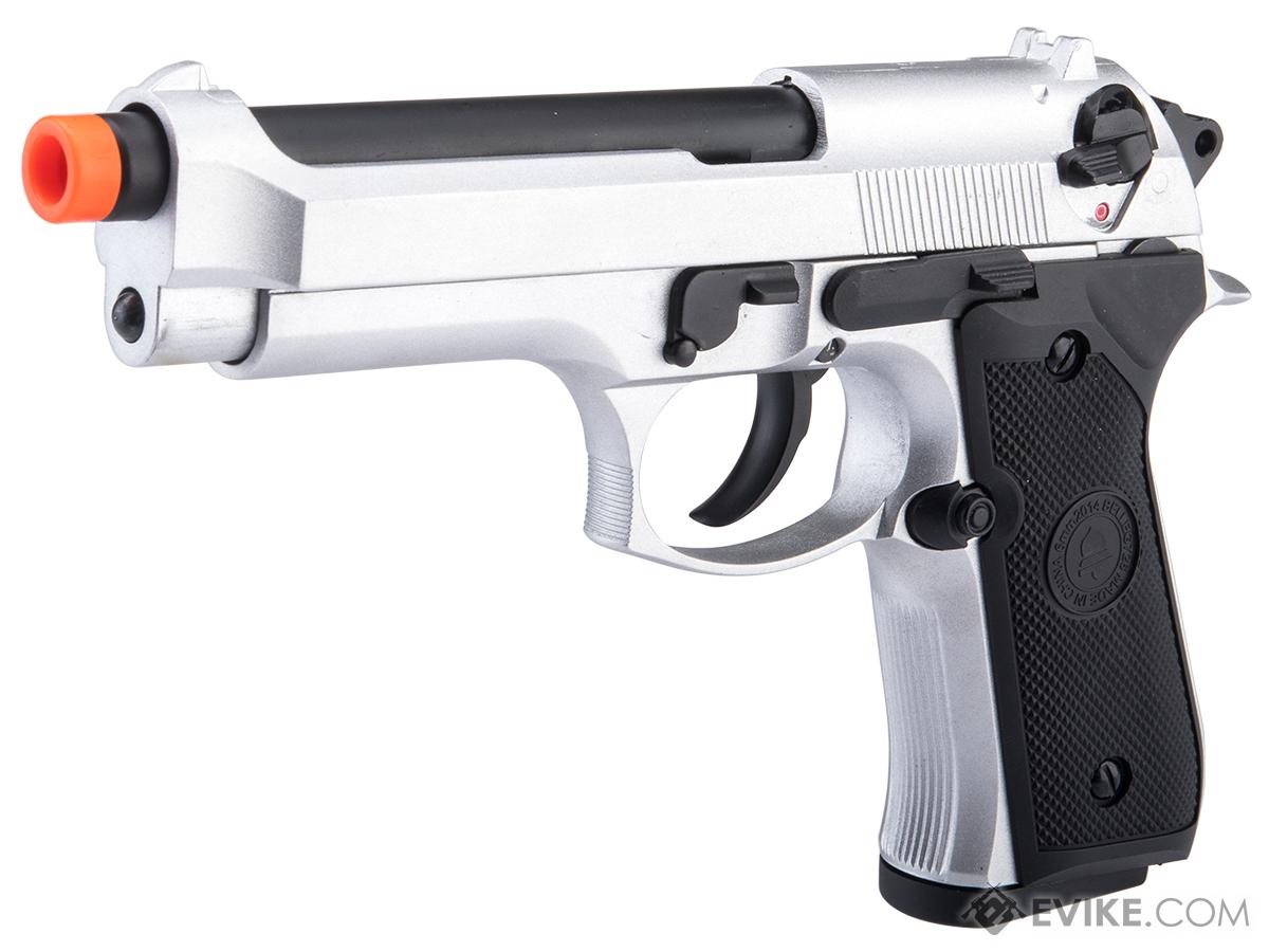 Double Bell M92 Gas Blowback Airsoft Pistol (Color: Silver / Green Gas)