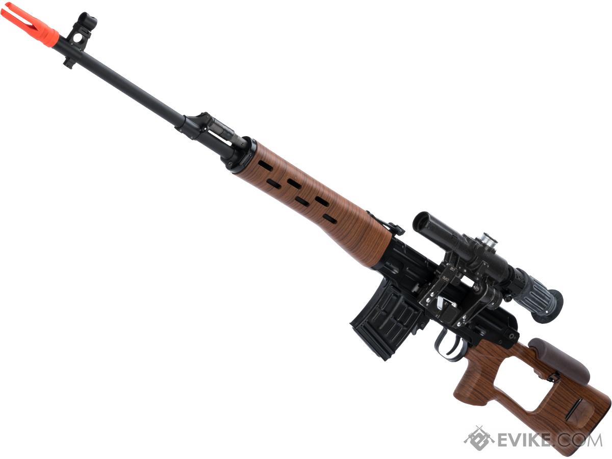 WE-Tech SVD Airsoft Gas Blowback Sniper Rifle (Model: Imitation Wood Stock and Handguards)